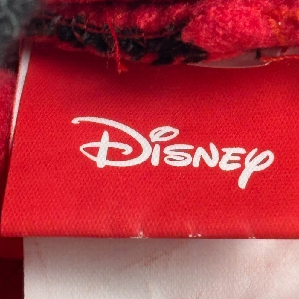 Disney Mickey‎ Mouse Beanie Kids 2T-5T Black Red Trapper Hat with Ears